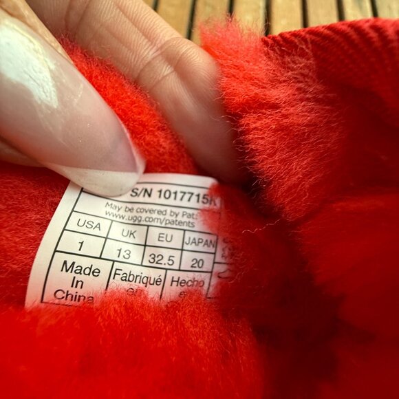 UGG Kids Suede & Sheepskin Booties Size 1 - Picture 6 of 6